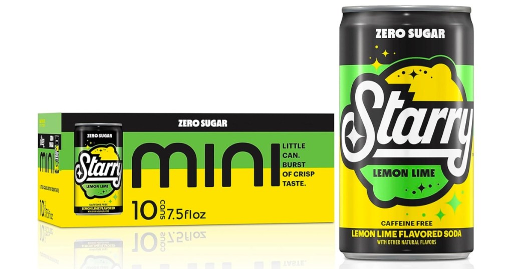 Starry Zero Sugar 7.5oz Mini Cans 10-Pack