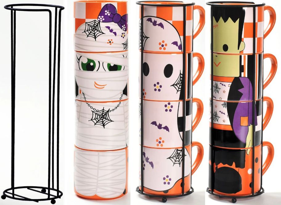 Temptations-Seasonal-Stacking-Character-Mugs- خصم يصل إلى 50% على أدوات تقديم الطعام للهالوين من Temp-Tations + شحن مجاني