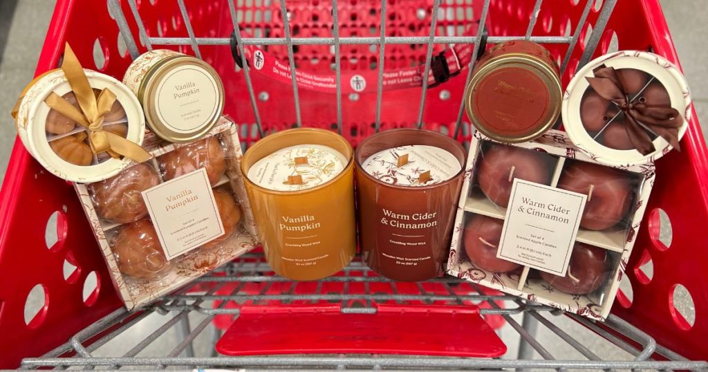 Threshold Fall Candles in a Target Cart
