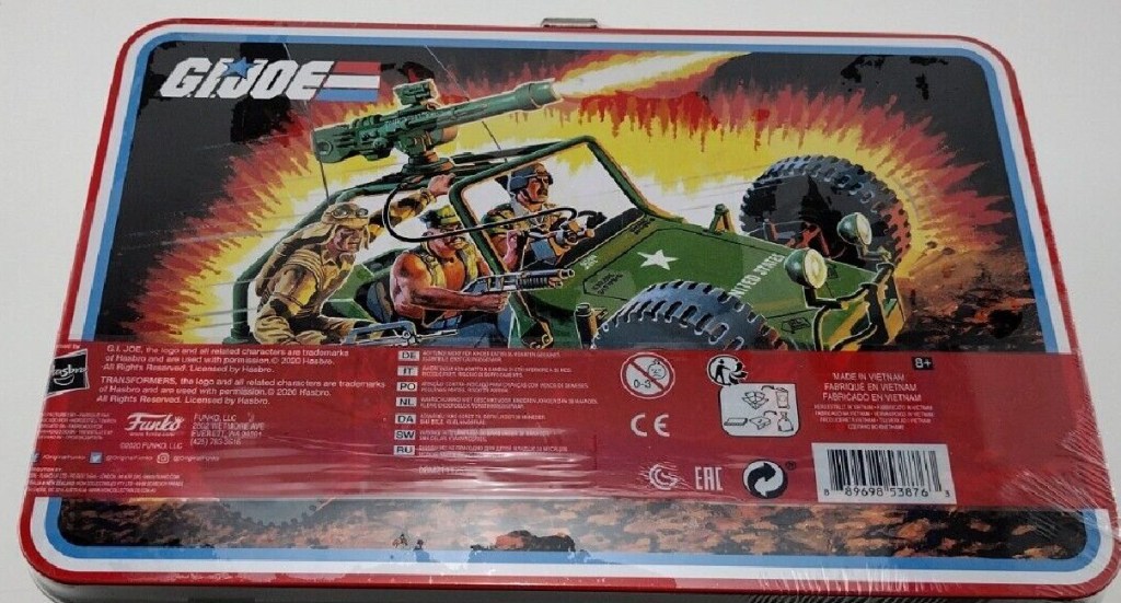Transformers VS. G.I. Joe Funko 8 Piece Box Set displayed on table