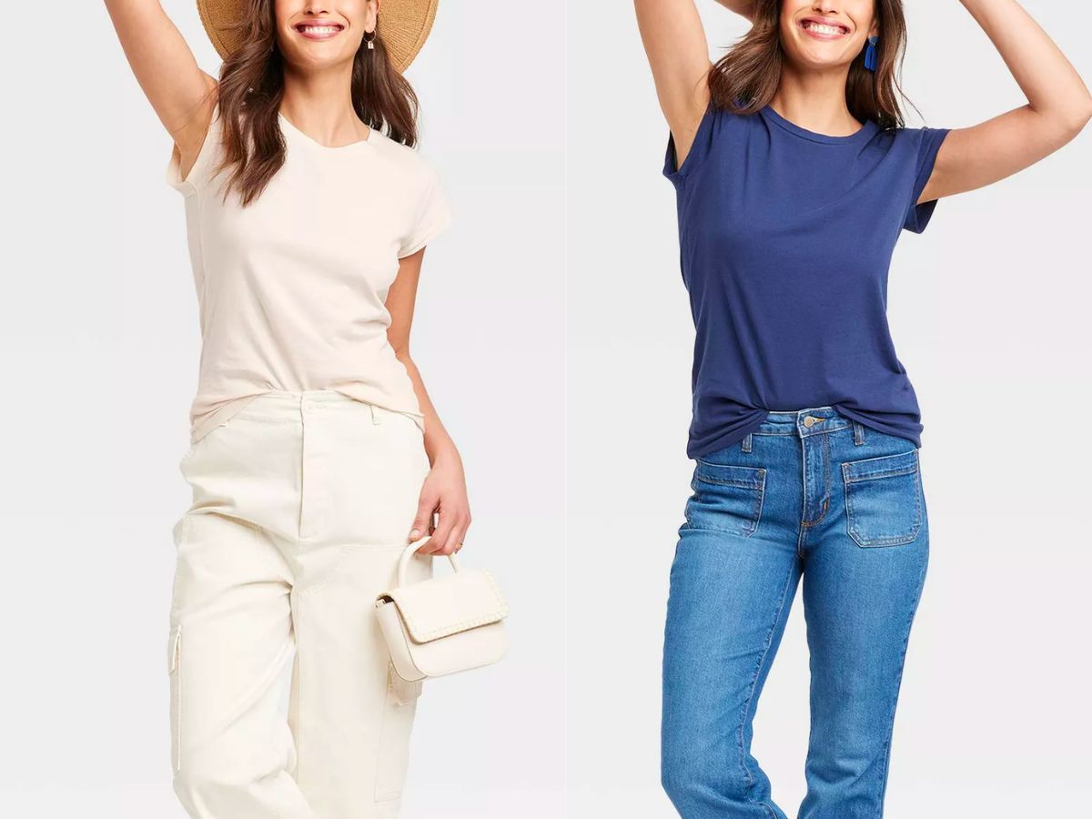 Universal Thread Women's Fitted Short Sleeve T-Shirt