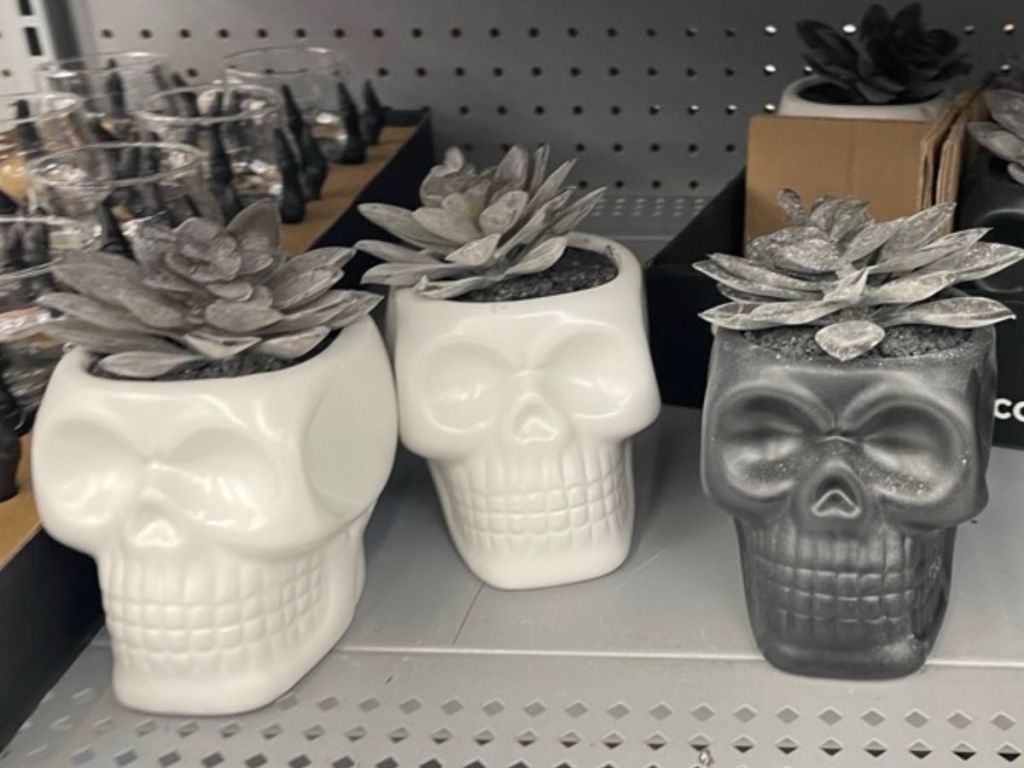 Way to Celebrate Skull Planters
