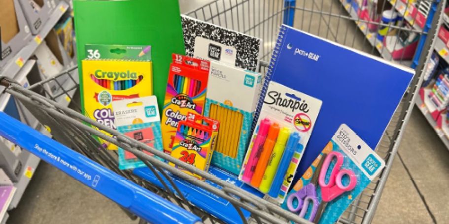 Walmart School Supplies from 25¢ | Save on Crayons, Markers, Notebooks & More