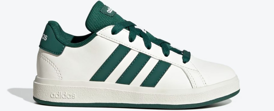 dark green and white adidas sneaker