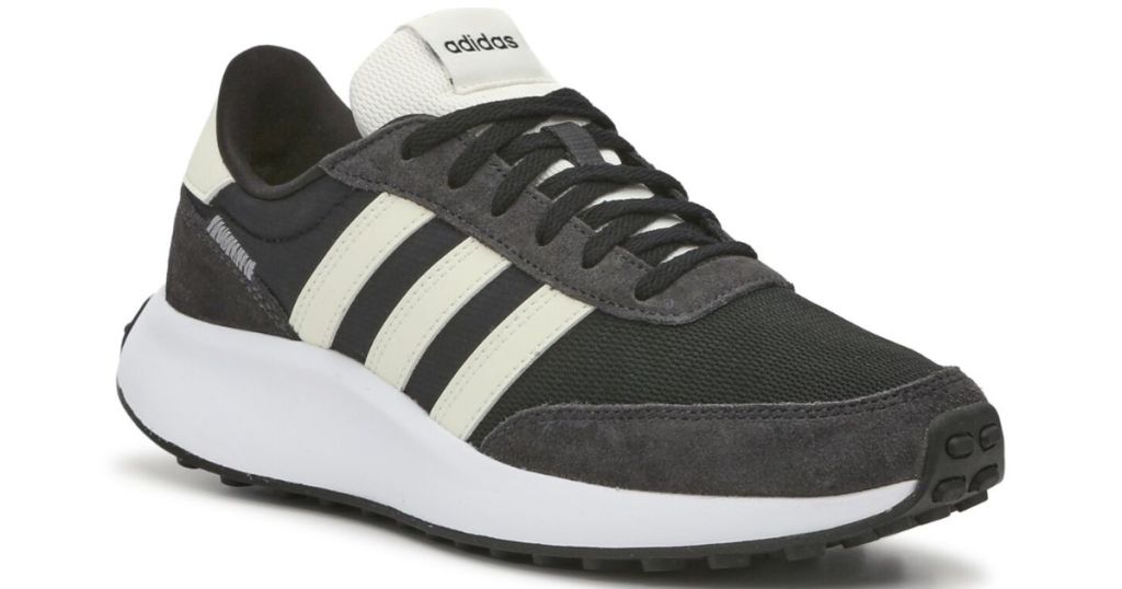 black and white adidas shoe