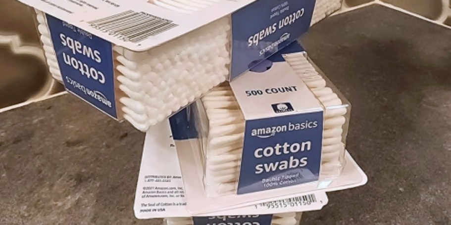 Amazon Basics Cotton Swabs 500-Pack Only $2 Shipped