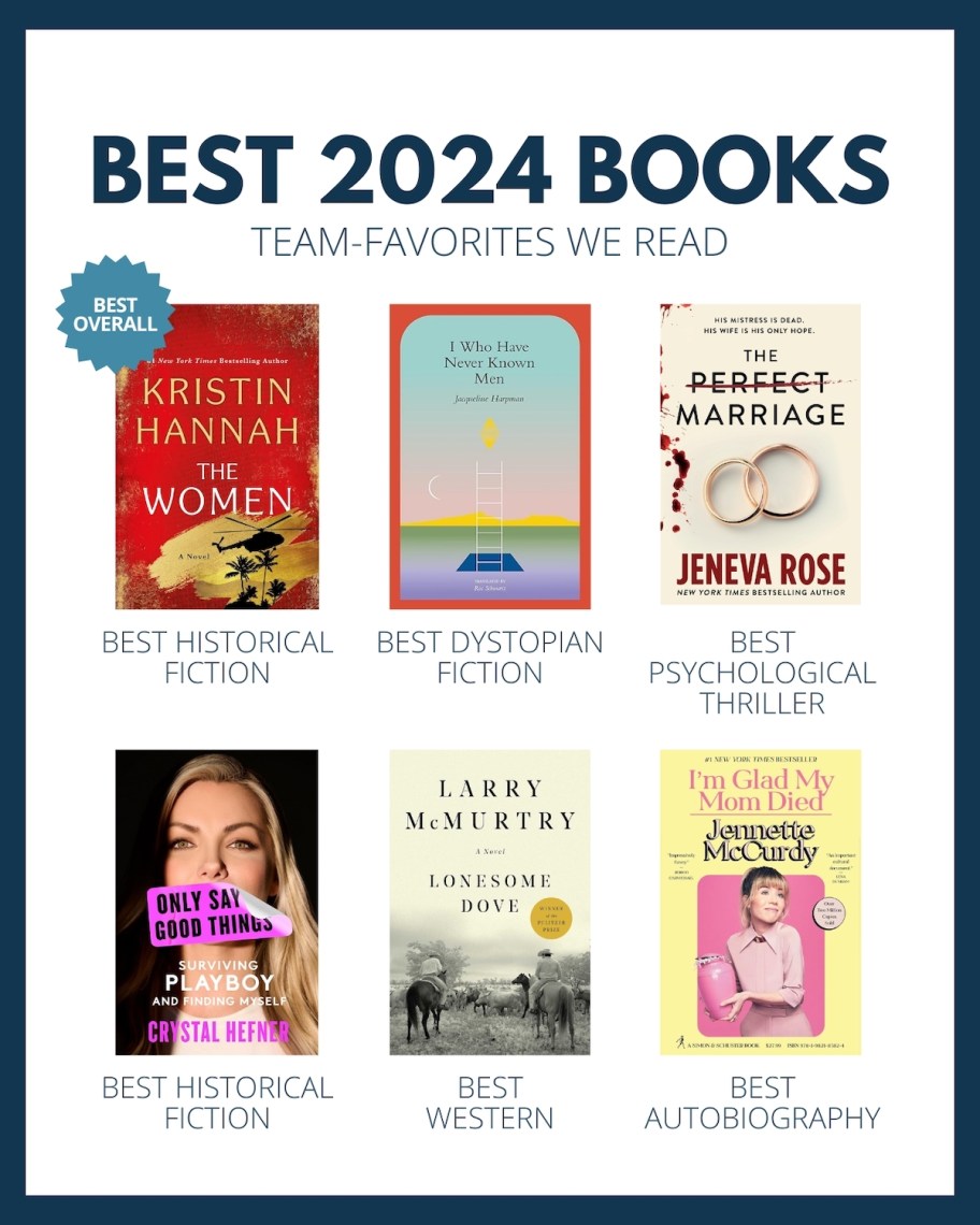 collage of the best books in 2024