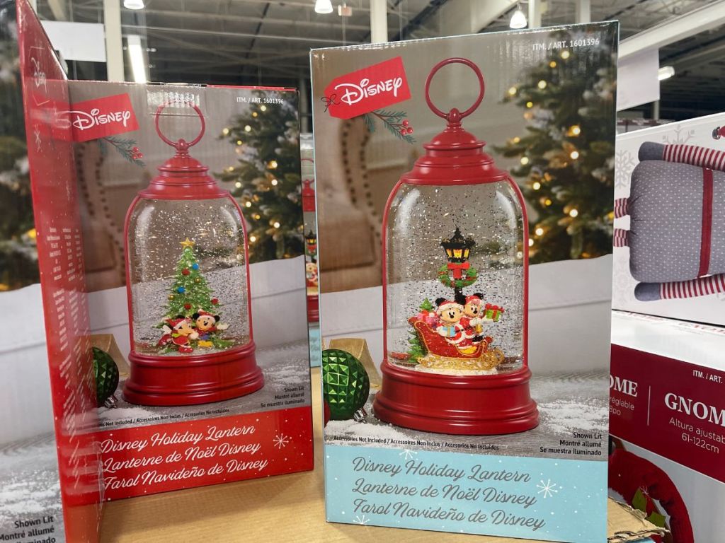 2 Disney Holiday Lantern on display in store