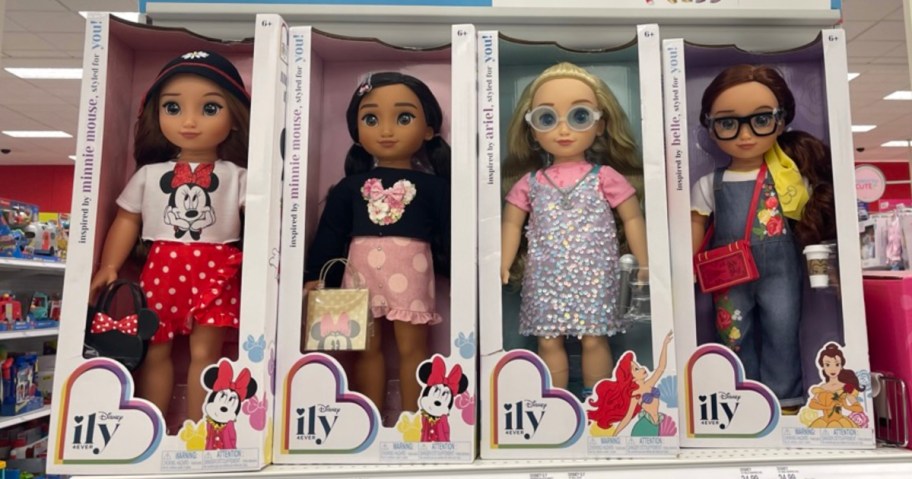 disney ily dolls on shelf