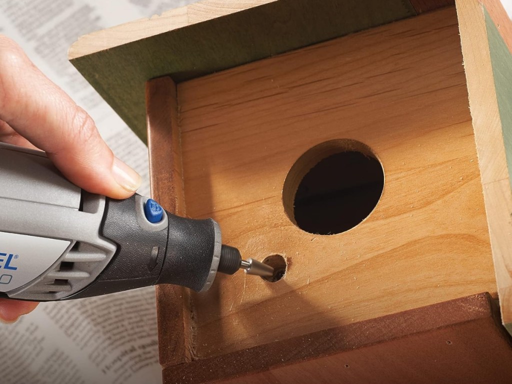 using a dremel to bore a hole