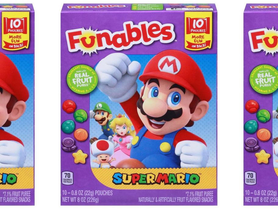 funables fruit snacks super mario stock image