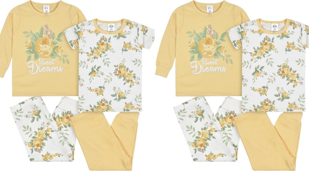 gerber 4 piece pjs in select designs two stock images-2