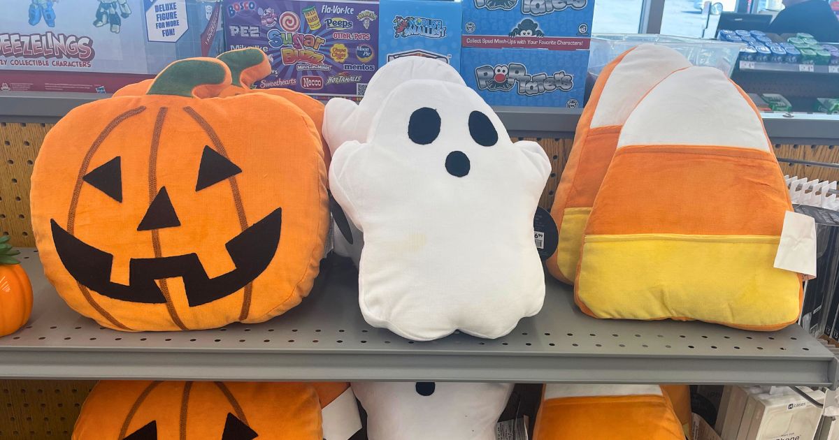 halloween character shaped pillows