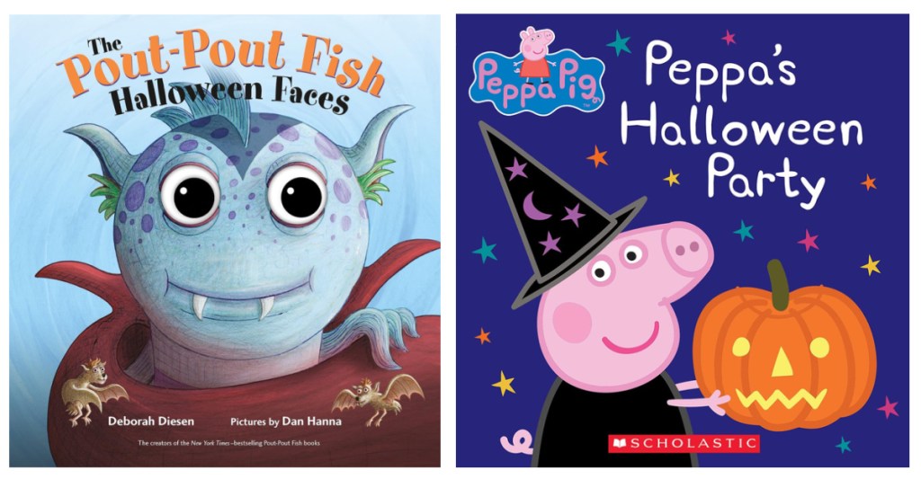 halloween kids books _ pout fish and Peppa pig