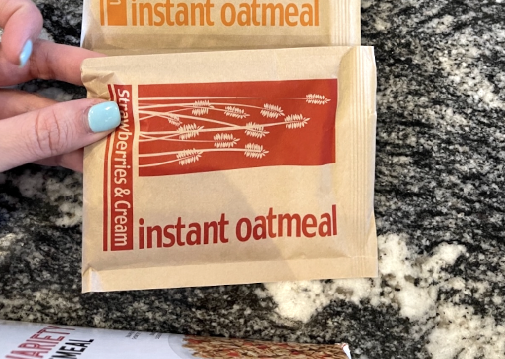 happy belly instant oatmeal pack