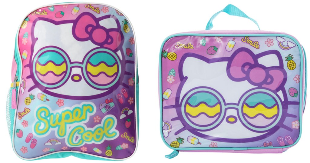 hello kitty backpack and lunchbox