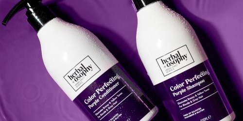 Herbalosophy Purple Shampoo & Conditioner Set Only $12 Shipped on Amazon | Removes Brassy & Yellow Tones
