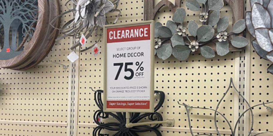 75% Off Hobby Lobby Home Decor Clearance (In-Store Only)