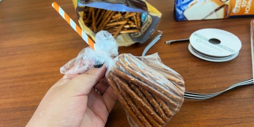 Easy Witch Pretzel Broomsticks (Non-Candy Halloween Treats!)