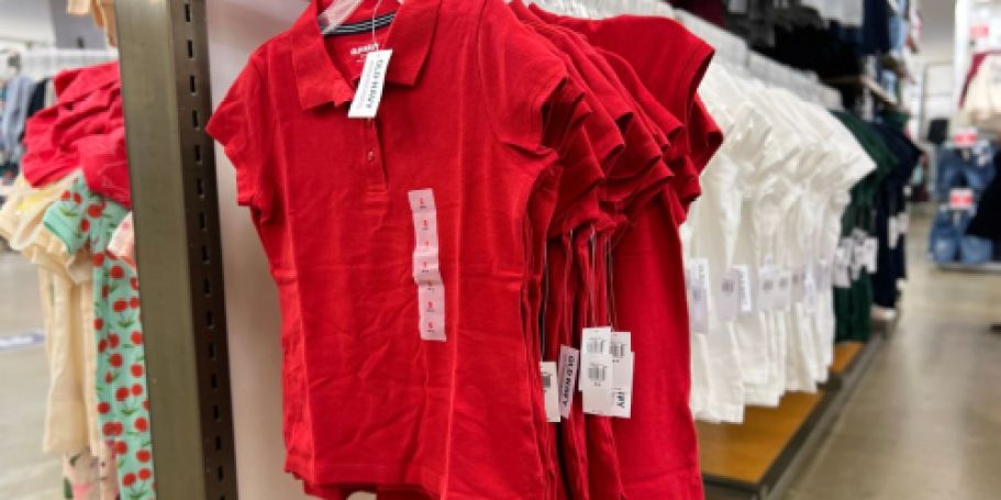 50% Off Old Navy School Uniform Multipacks | Polo Shirts Just $7.49 Each + More!
