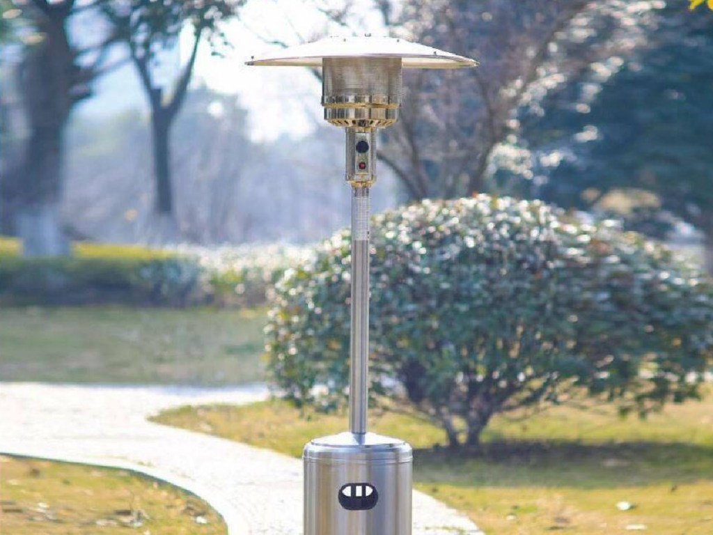 outdoors heater displayed outside
