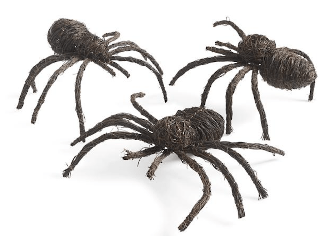 oversized rattan spiders 