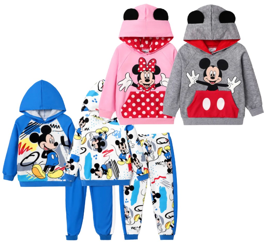 mickey mouse hoodies and sets