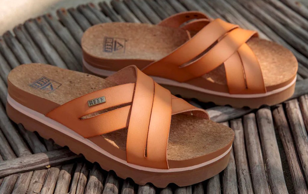 tan womens reef sandals