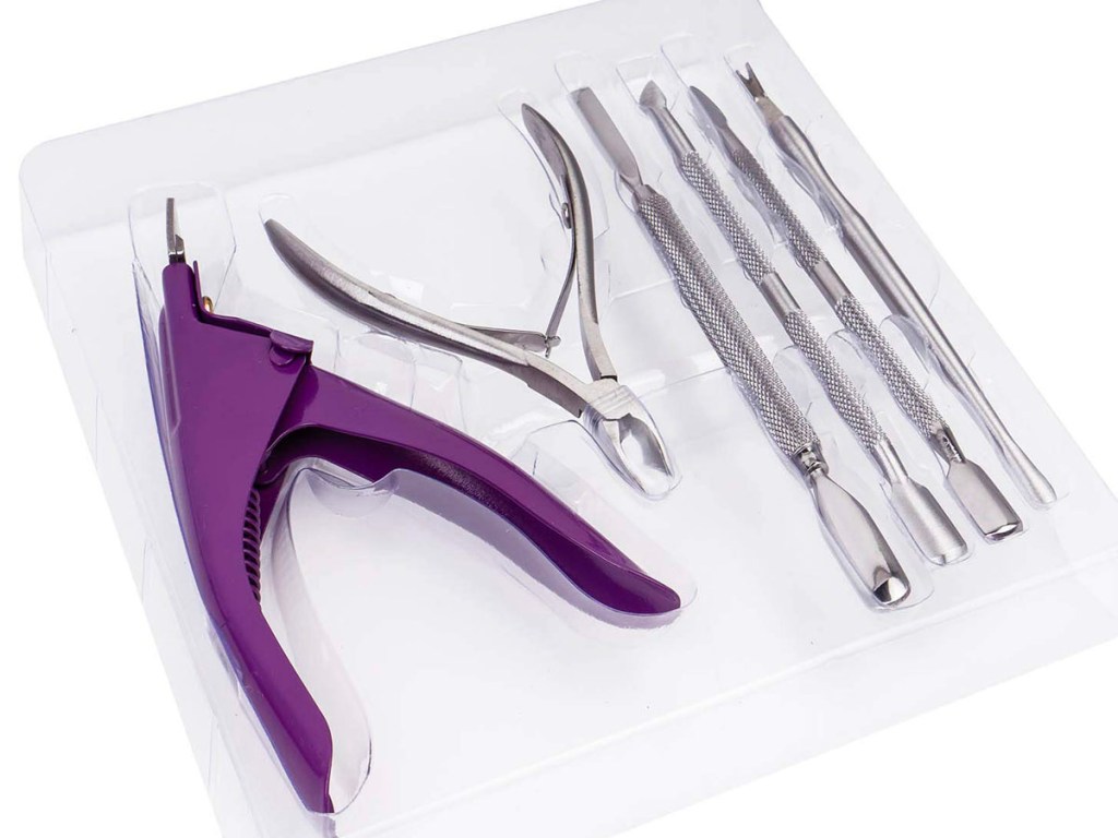purple shany mani/pedi tool set