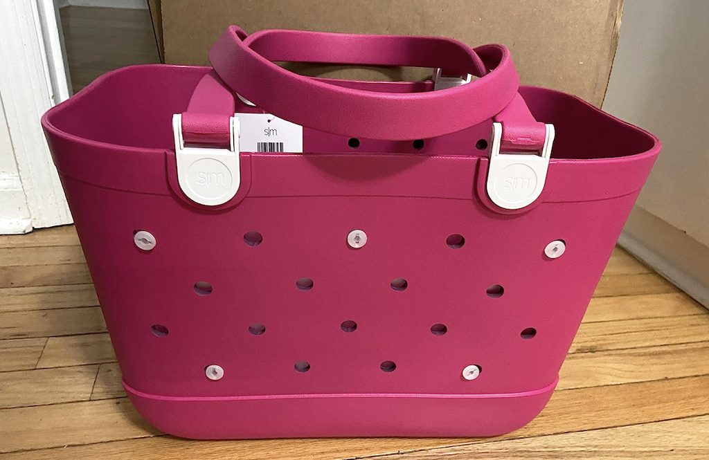 Simple modern pink tote bag