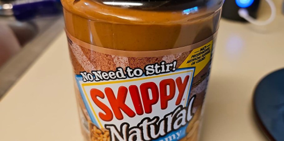 SKIPPY Natural Peanut Butter 26.5oz Jar Only $3.41 Shipped on Amazon