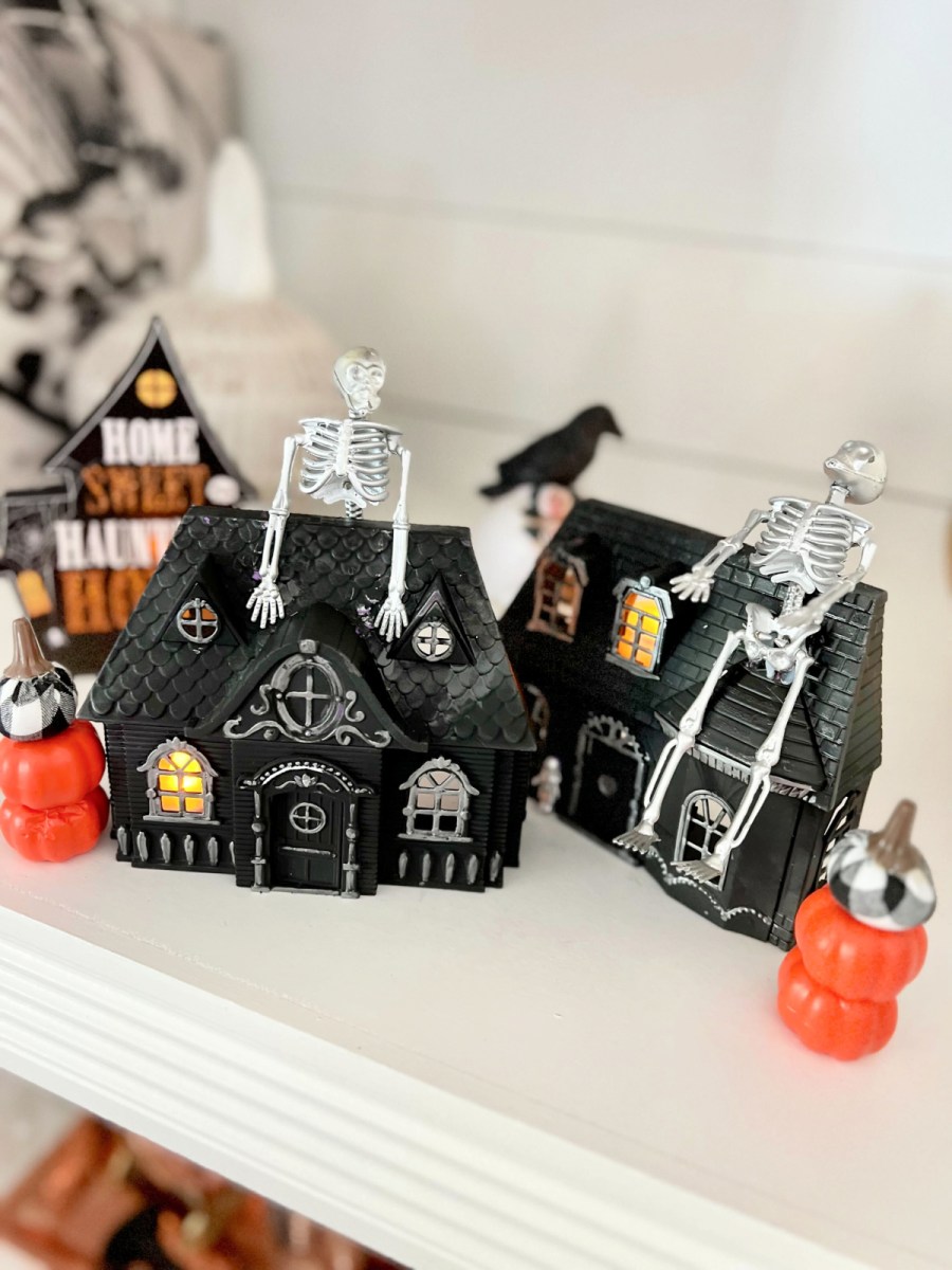 Dollar Tree Halloween DIY Painted Doll House Makeover