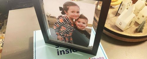 Walgreens Framed Art with photo of kids