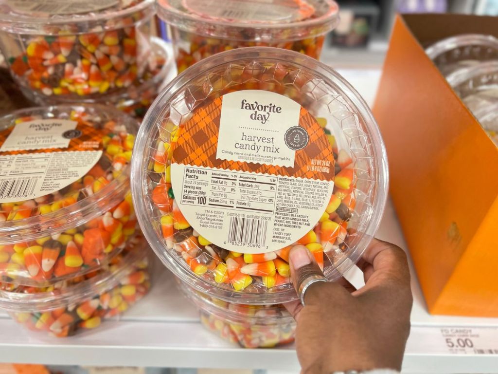 Favorite Day Halloween Candy Corn Tub - 24oz