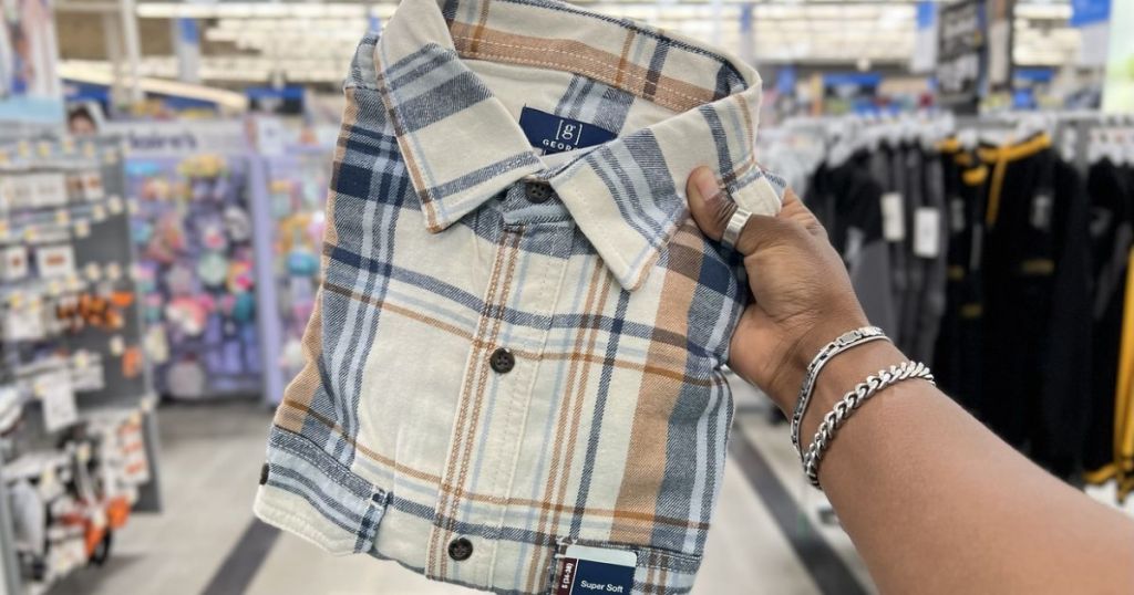 Walmart Men's George Flannel Shirt