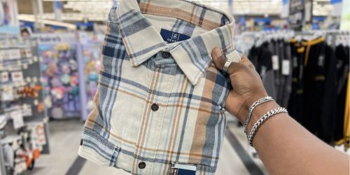 Men’s Flannels Shirt 2-Packs Only $14.98 on Walmart.com | Plus Sizes Included!