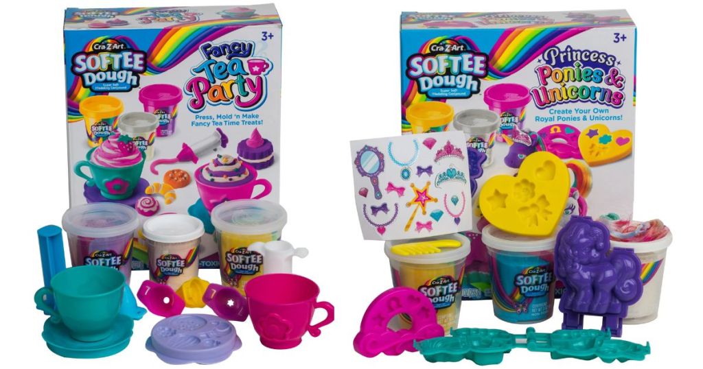 Cra-Z-Art Softee Dough Fancy Tea Party and Princess Ponies & Unicorn