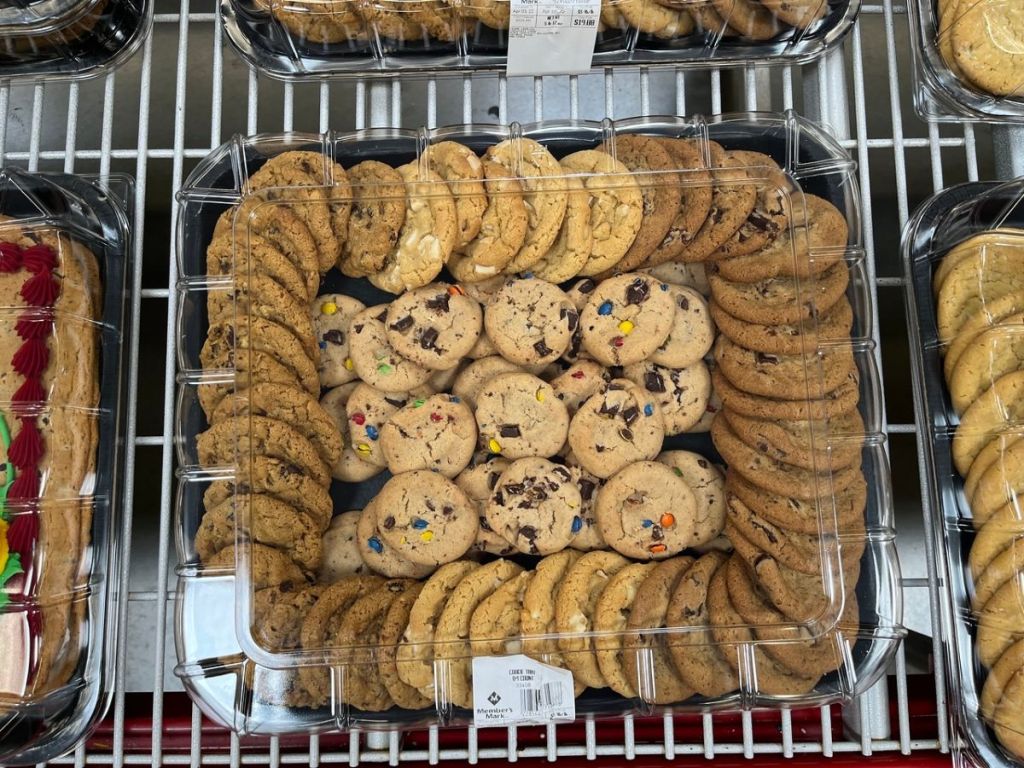 large cookie tray platter at Sam's Club