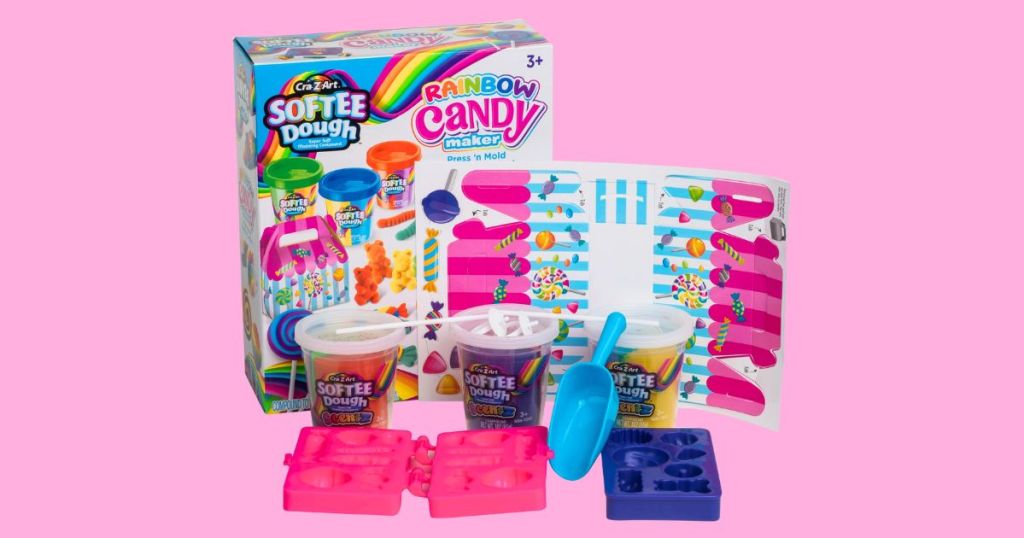 Cra-Z-Art- Softee Dough Make & Mold Set - Rainbow Candy