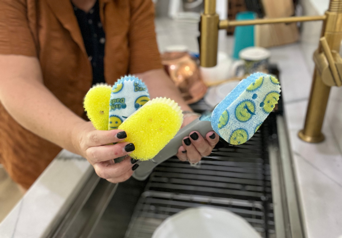 Scrub Daddy Sponge Daddy Kitchen Cleaning 10 Piece Set on QVC 