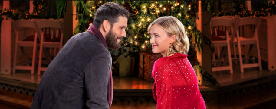Poster for the Hallmark movie A Very Merry Bridesmaid which is part of Christmas in July