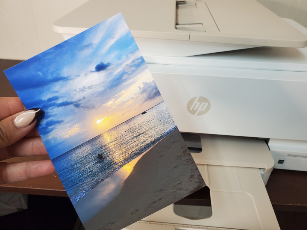 A photo printed on an HP Envy Inspire 9755e printer