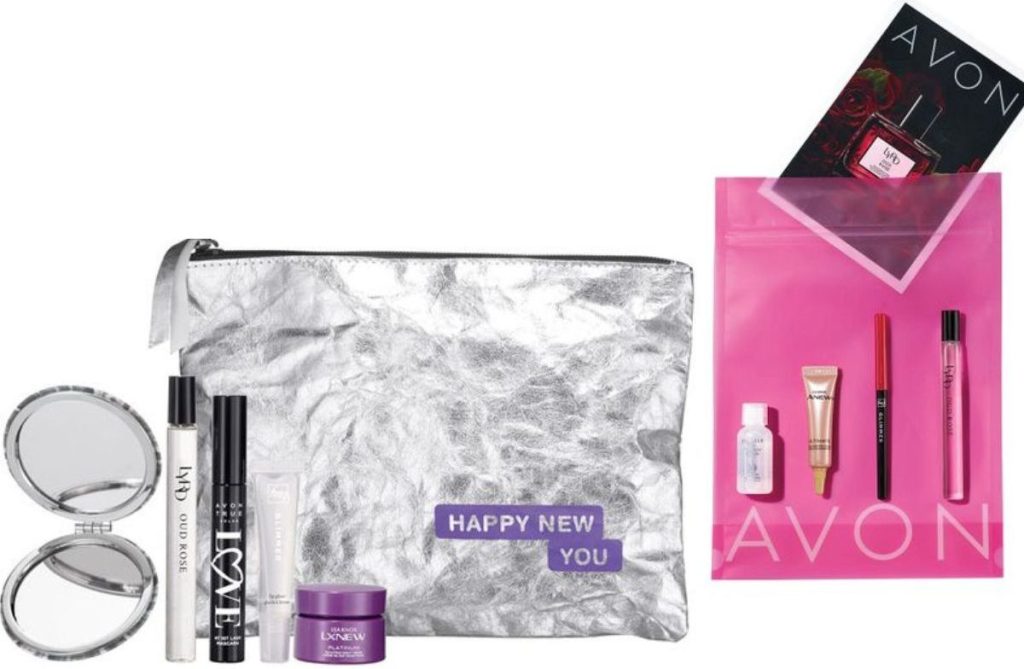 Stock images of Two beauty gift sets from Avon