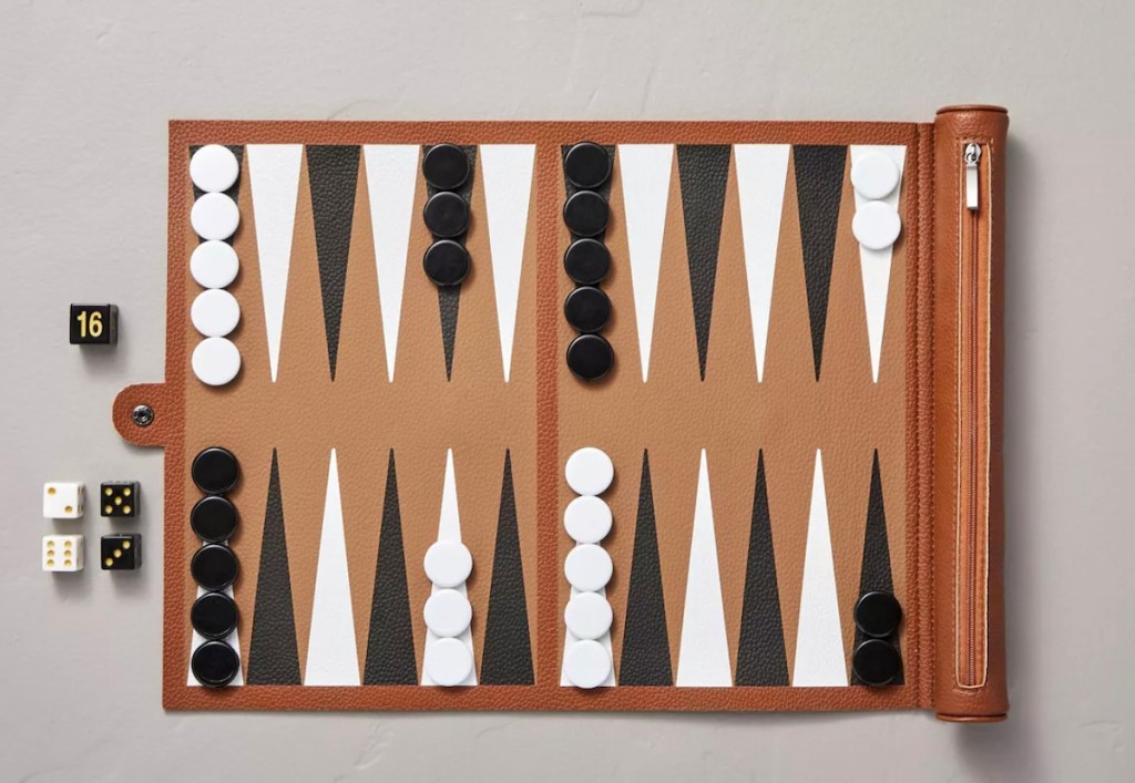 backgammon board game stock photo