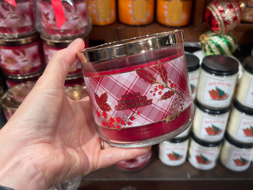 Bath & Body Works Candles Frosted Cranberry