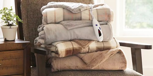 Biddeford Heated Blankets & Throws from $32.49 on JCPenney.com (Regularly $136)