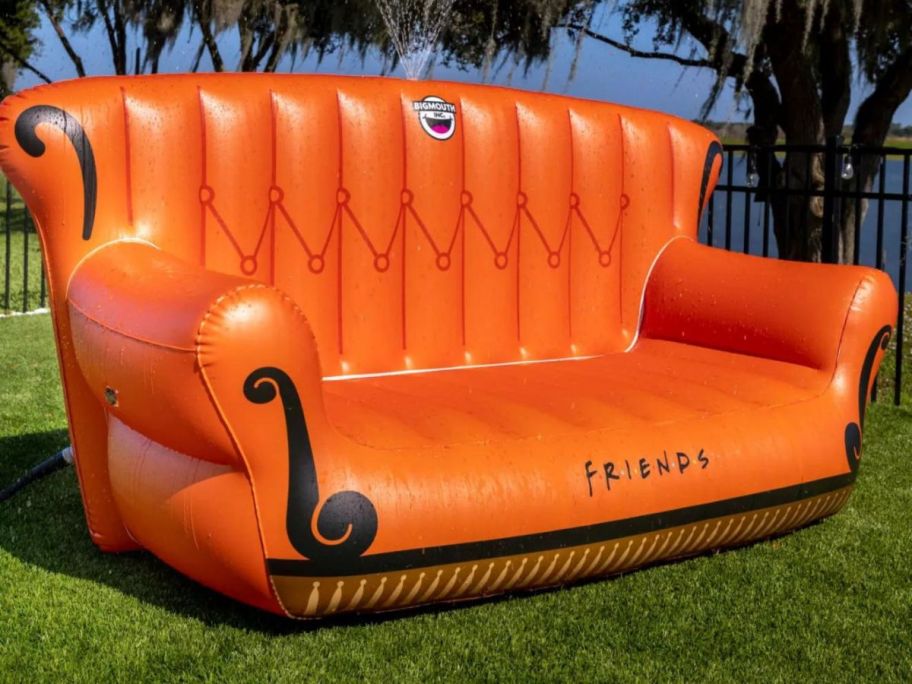 an inflatable Friends couch