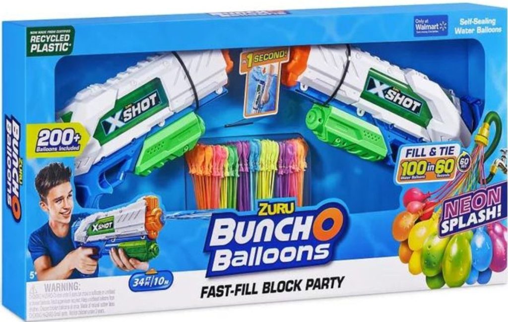 Bunch-O-Balloons-1-e1696347562848 عجل!  Bunch O Balloons Water Blaster 2-Pack مع 200 بالون مائي فقط 9.88 دولار على Walmart.com (سعر قياسي 45 دولارًا)