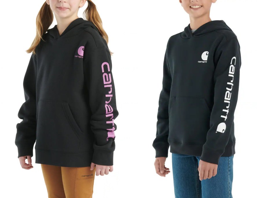 Carhartt Girls' Long-Sleeve Graphic Sweatshirt and Boys' Long-Sleeve Graphic Sweatshirt