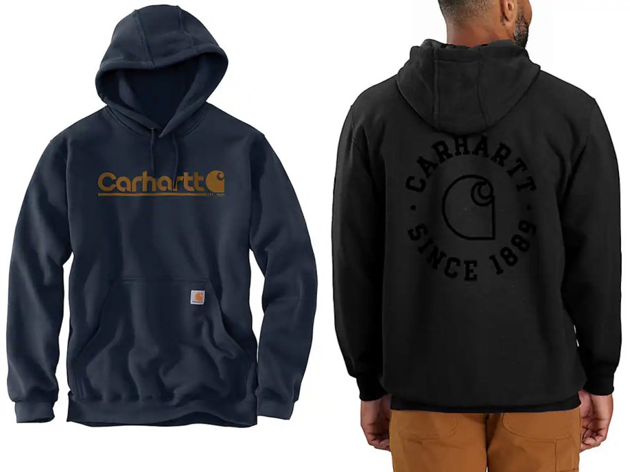 Carhartt Rain Defender Loose Fit Midweight Logo Graphic Sweatshirt and Rain Defender Loose Fit Midweight 1889 Graphic Sweatshirt